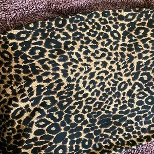 Spaghetti strap maxi cheetah dress.